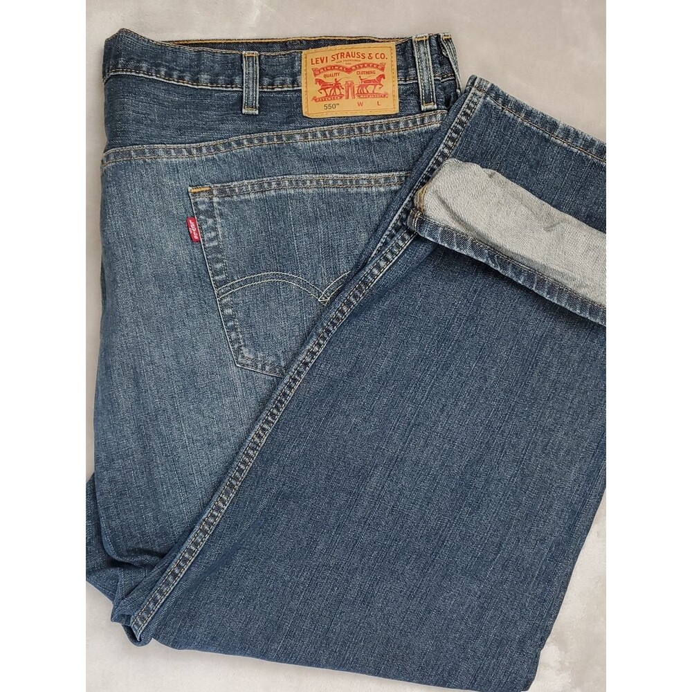 Levi's | Men's 48x29 | 550 Relaxed Fit Jeans | Medium Stonewash Blue